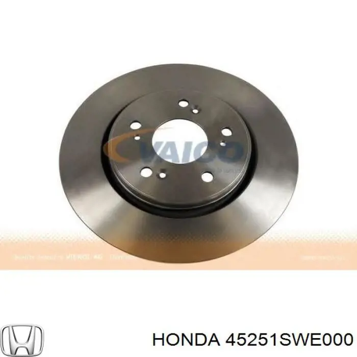 45251SWE000 Honda disco de freno delantero