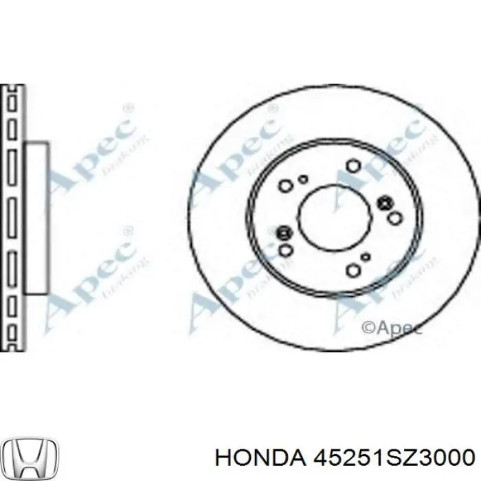 Frenos delanteros Honda 45251SZ3000 precio, desde 47,25 EUR