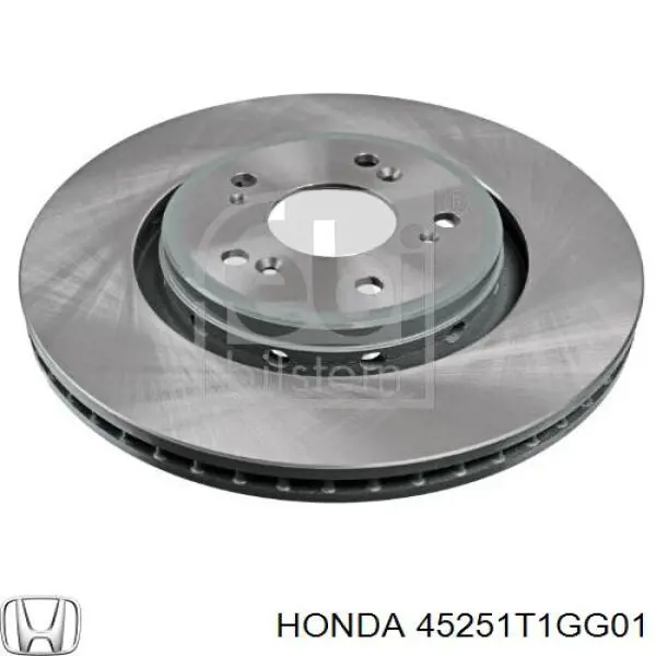 Disco de freno 45251T1GG01 Honda