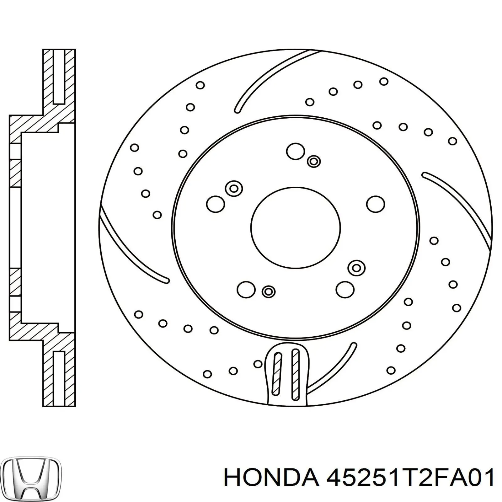 Frenos delanteros Honda 45251T2FA01 precio, desde 53,28 EUR