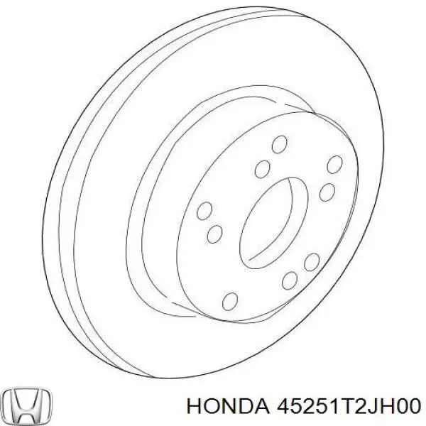 45251T2JH00 Honda freno de disco delantero