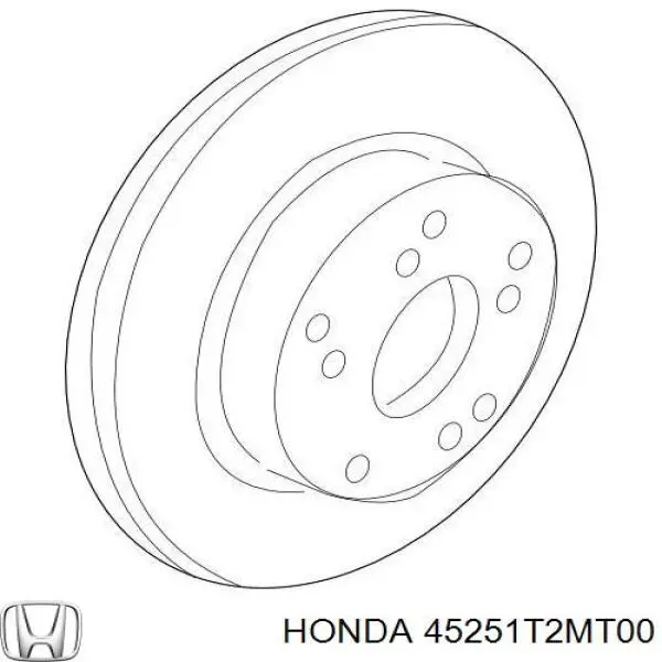 45251T2MT00 Honda freno de disco delantero