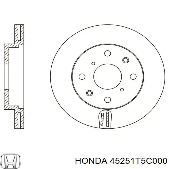 Frenos delanteros Honda 45251T5C000 precio, desde 27,27 EUR