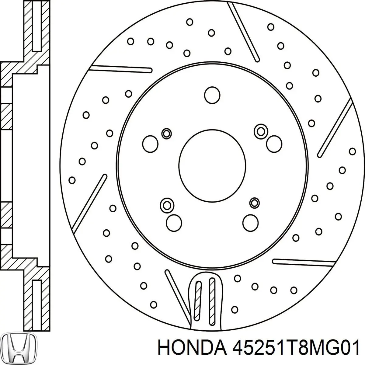 Comprar 45251T8MG01 Honda Freno de disco delantero