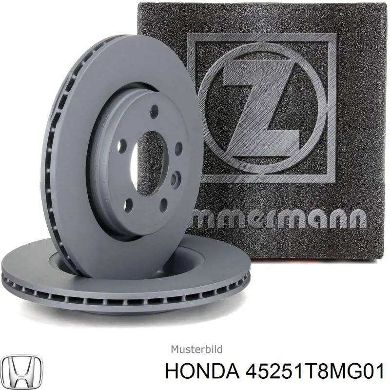 Disco de freno 45251T8MG01 Honda