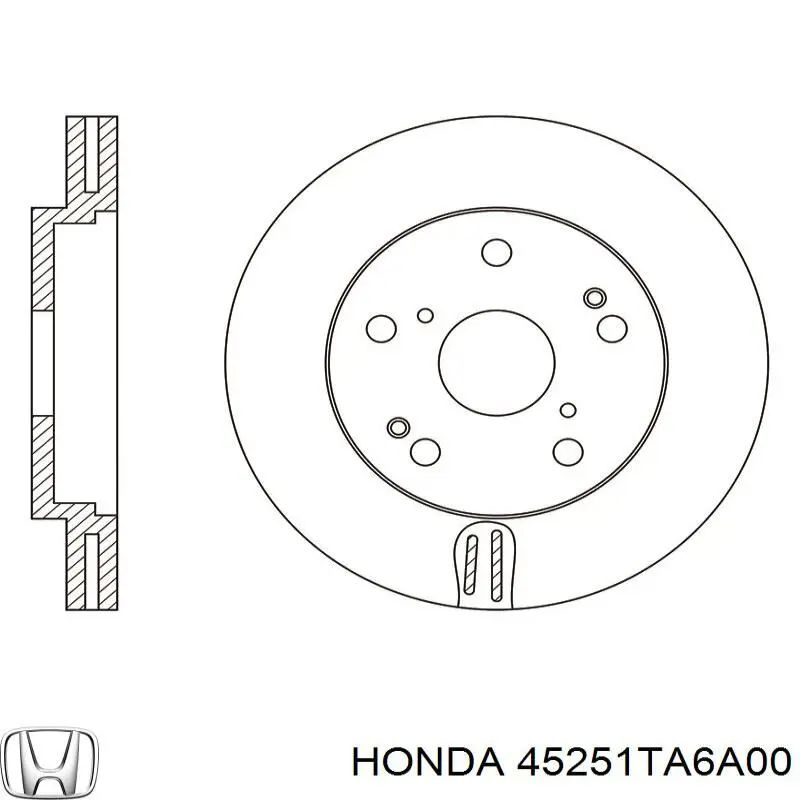 Comprar 45251TA6A00 Honda Freno de disco delantero