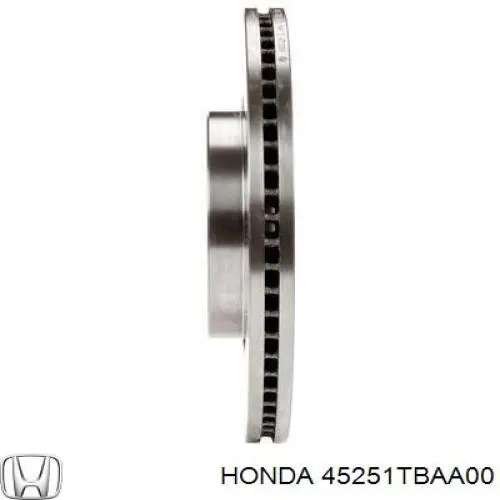 Disco de freno 45251TBAA00 Honda