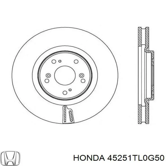 Frenos delanteros Honda 45251TL0G50 precio, desde 71,22 EUR
