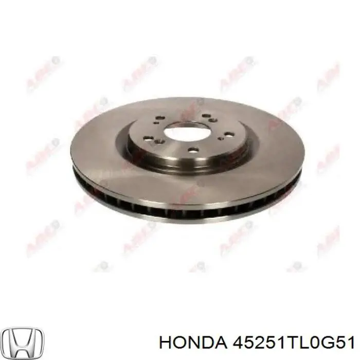 Disco de freno 45251TL0G51 Honda