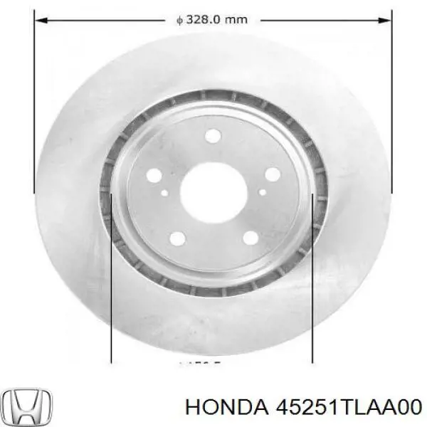 Frenos delanteros Honda 45251TLAA00 precio, desde 74,22 EUR