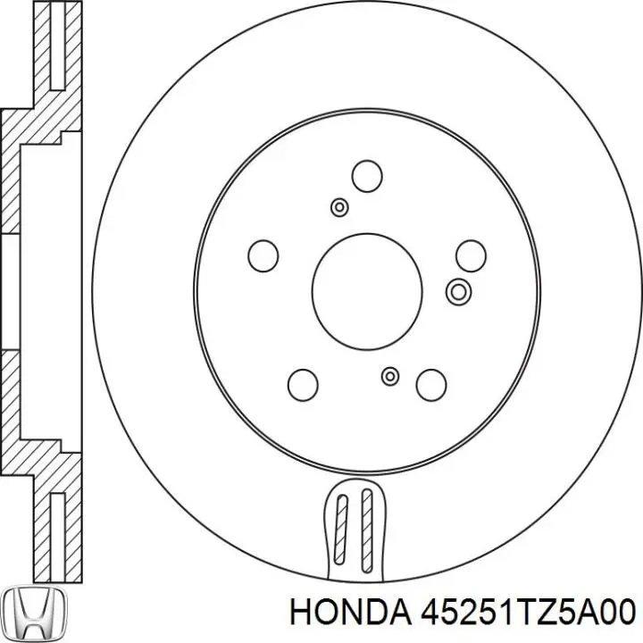 45251TZ5A00 Honda freno de disco delantero