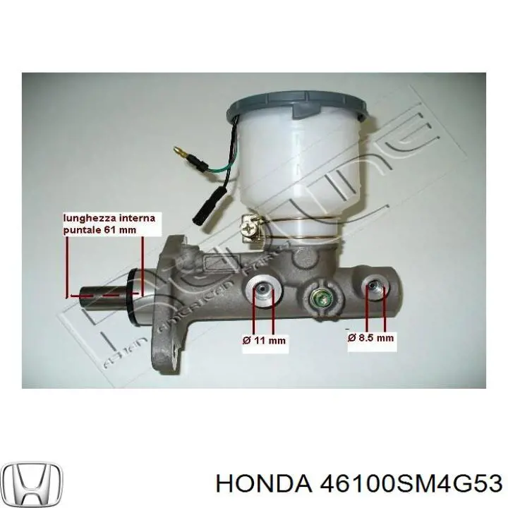Cilindro maestro de frenos Honda 46100SM4G53 precio, desde 66,34 EUR