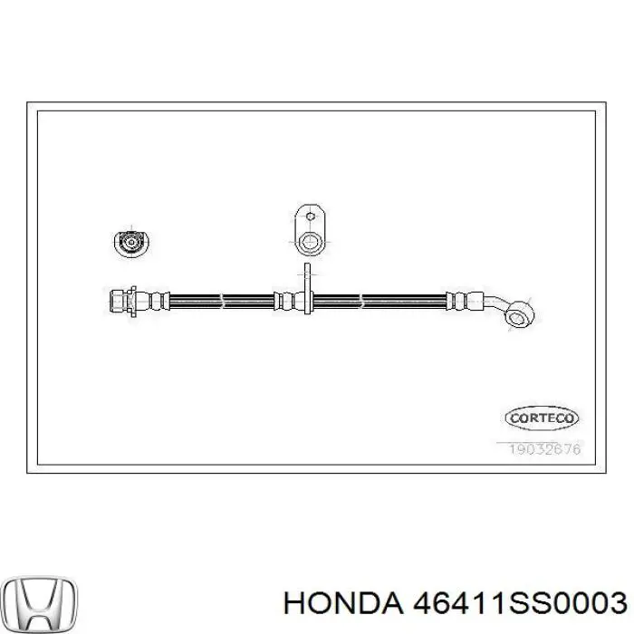 Latiguillos de freno delantero izquierdo T28071 Brembo