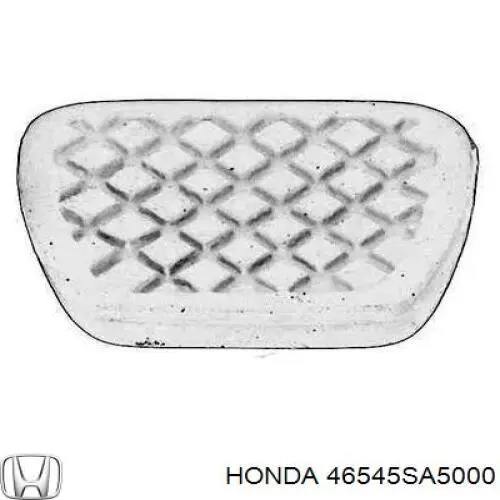 46545SA5000 Honda revestimiento de pedal, pedal de freno