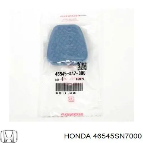 46545SN7000 Honda revestimiento de pedal, pedal de freno