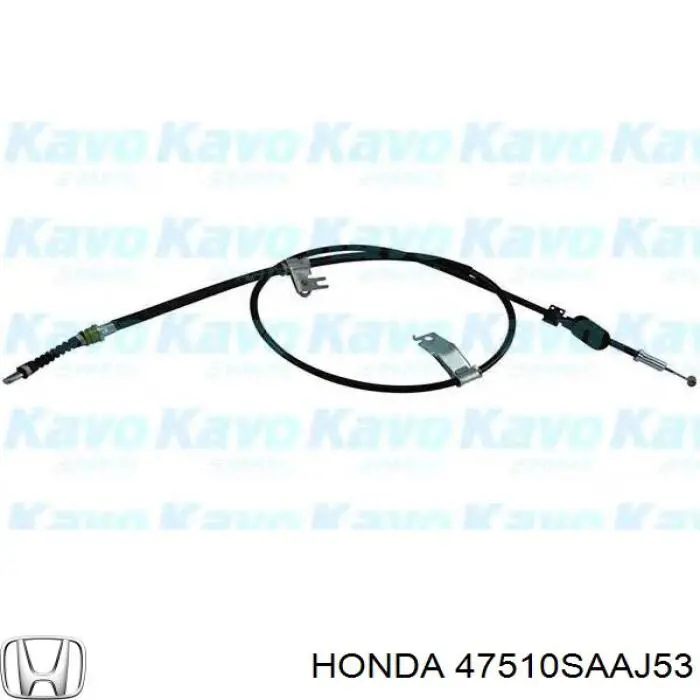 47510SAAJ53 Honda cable de freno de mano trasero derecho