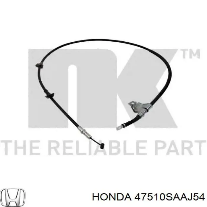 47510SAAJ54 Honda cable de freno de mano trasero derecho