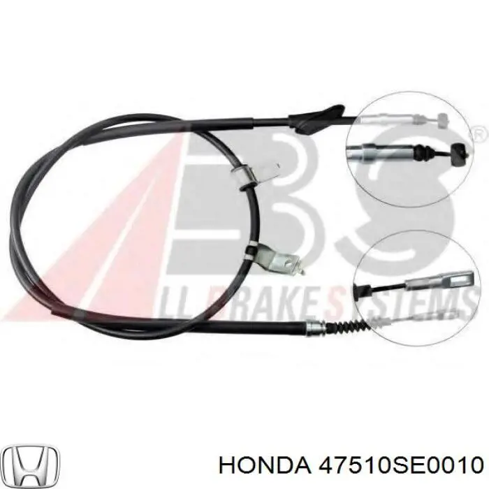 47510SE0010 Honda cable de freno de mano trasero derecho