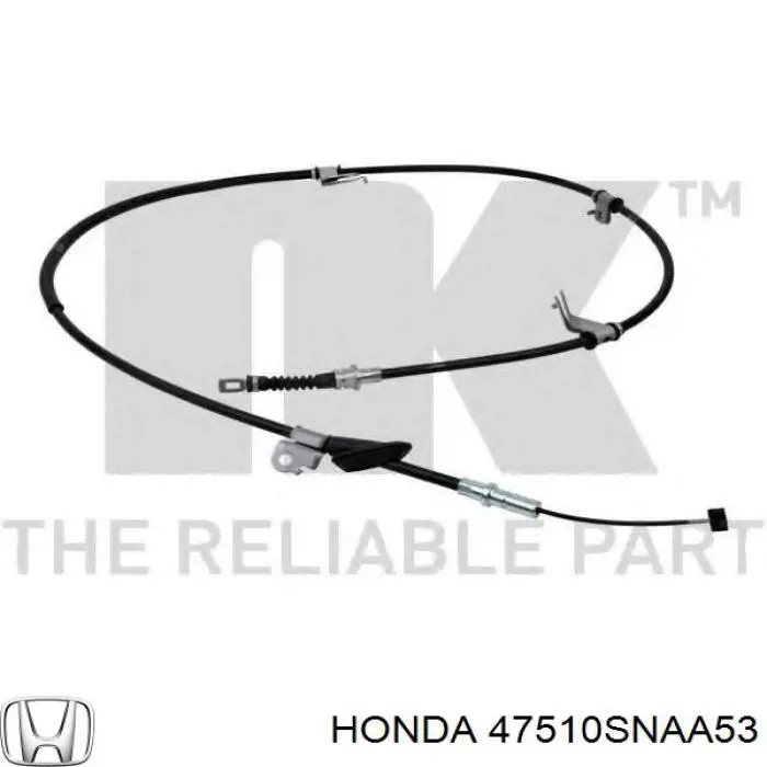 47510SNAA53 Honda cable de freno de mano trasero derecho