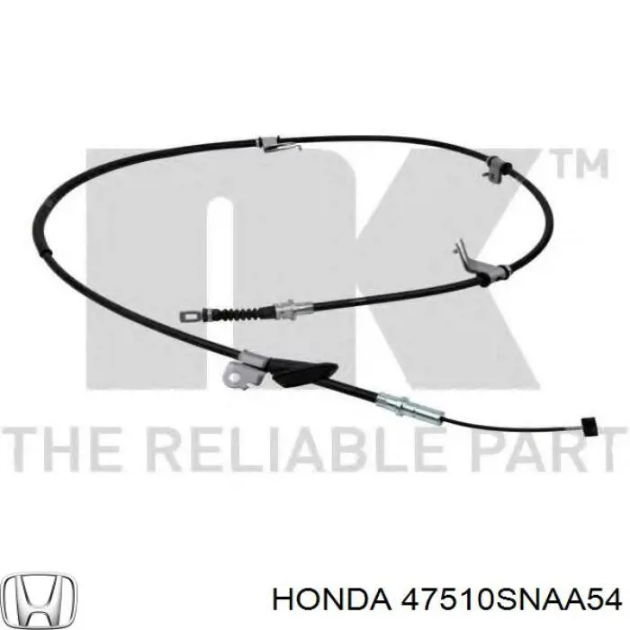 47510SNAA54 Honda cable de freno de mano trasero derecho