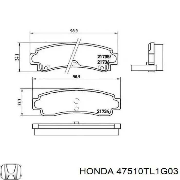 Cable de freno de mano trasero derecho Honda 47510TL1G03 precio, desde 32,39 EUR