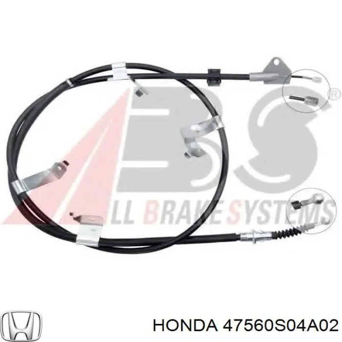 Cable de freno de mano trasero izquierdo 47560SR1A02 Honda