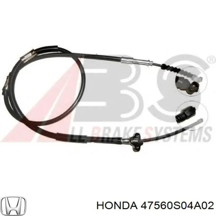 Cable de freno de mano trasero izquierdo para Honda Civic (EJ9, EK3/4)