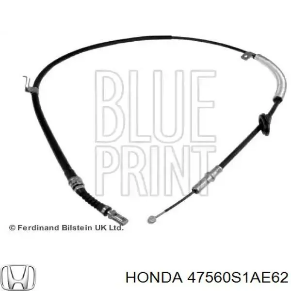 47560S1AE62 Honda cable de freno de mano trasero izquierdo