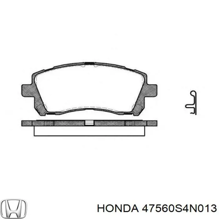 47560S4N013 Honda cable de freno de mano trasero izquierdo