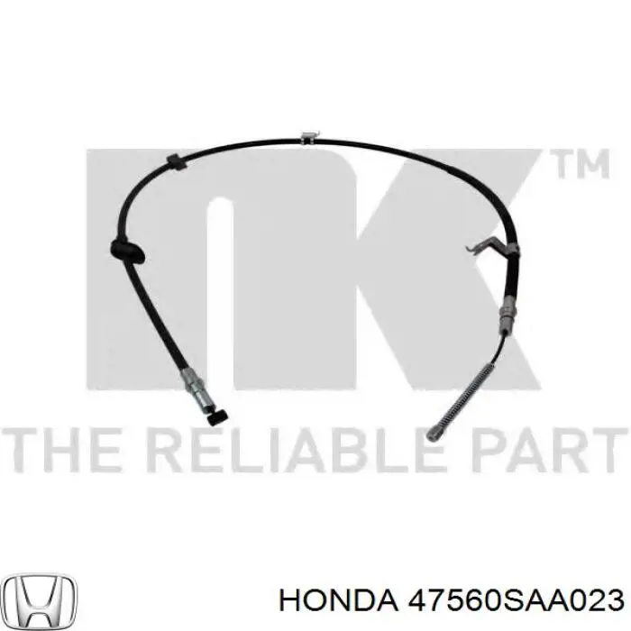 47560SAA023 Honda cable de freno de mano trasero izquierdo