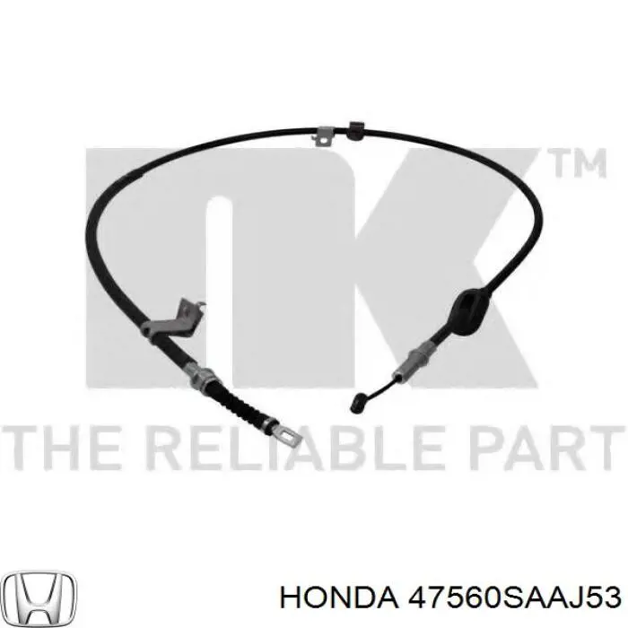 Cable de freno de mano trasero izquierdo para Honda Jazz (GD)
