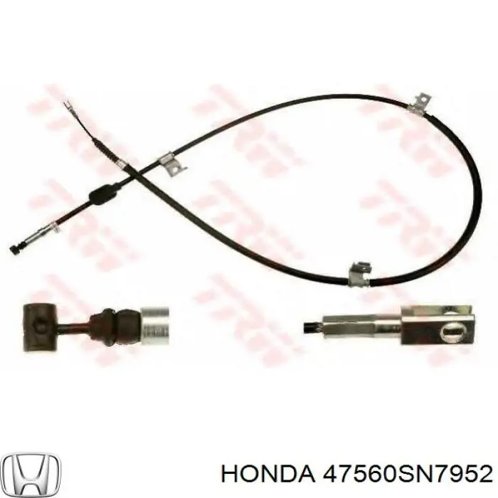 47560-SN7-952 Honda cable de freno de mano trasero izquierdo