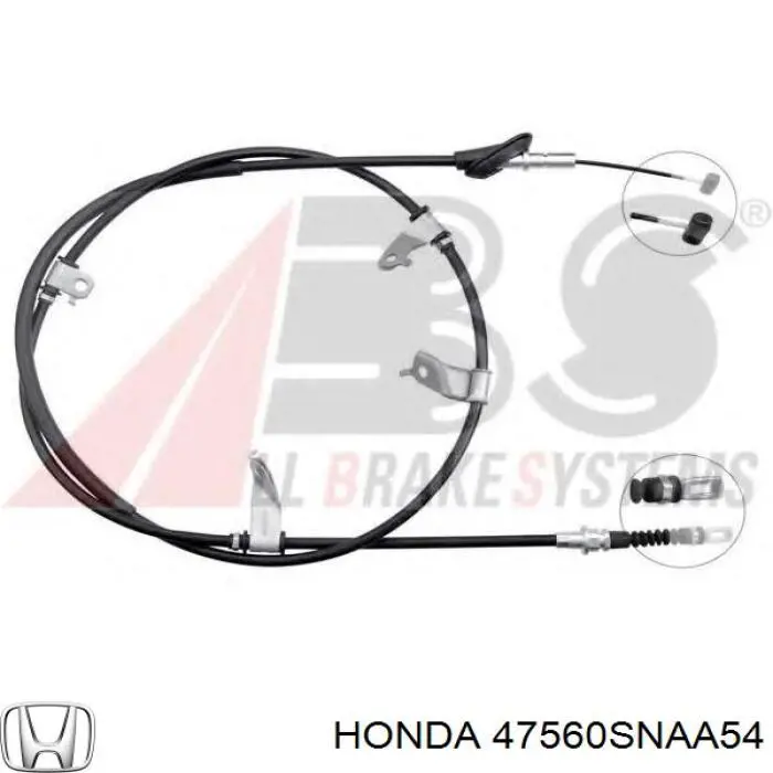 Comprar 47560SNAA54 Honda Cable de freno de mano trasero izquierdo