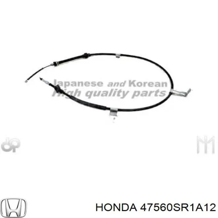 Cable de freno de mano trasero izquierdo para Honda Civic (EM)