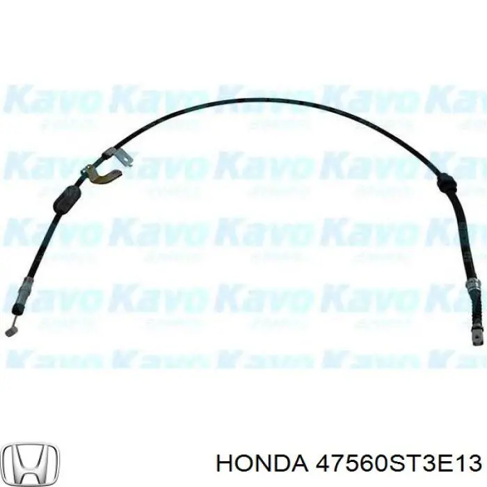 47560ST3E13 Honda cable de freno de mano trasero izquierdo