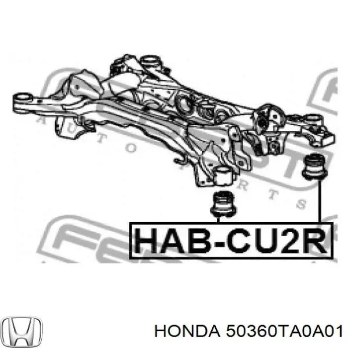 50360TA0A01 Honda suspensión, cuerpo del eje trasero
