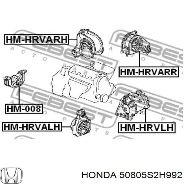 Taco motor derecho HR-V GH