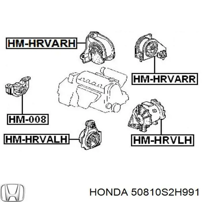 50810S2H991 Honda Taco de motor