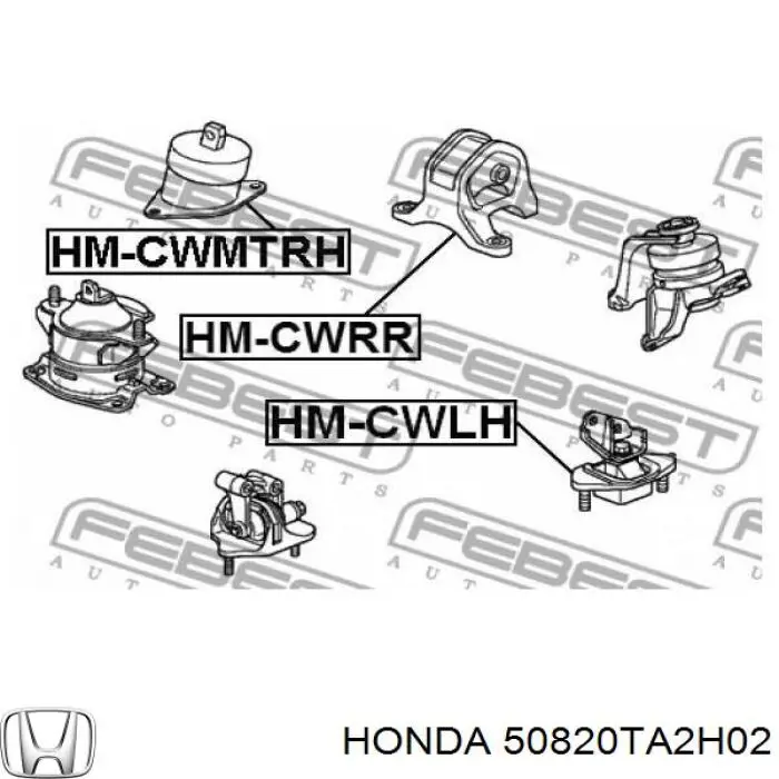 50820TA2H02 Honda Soporte de motor derecho