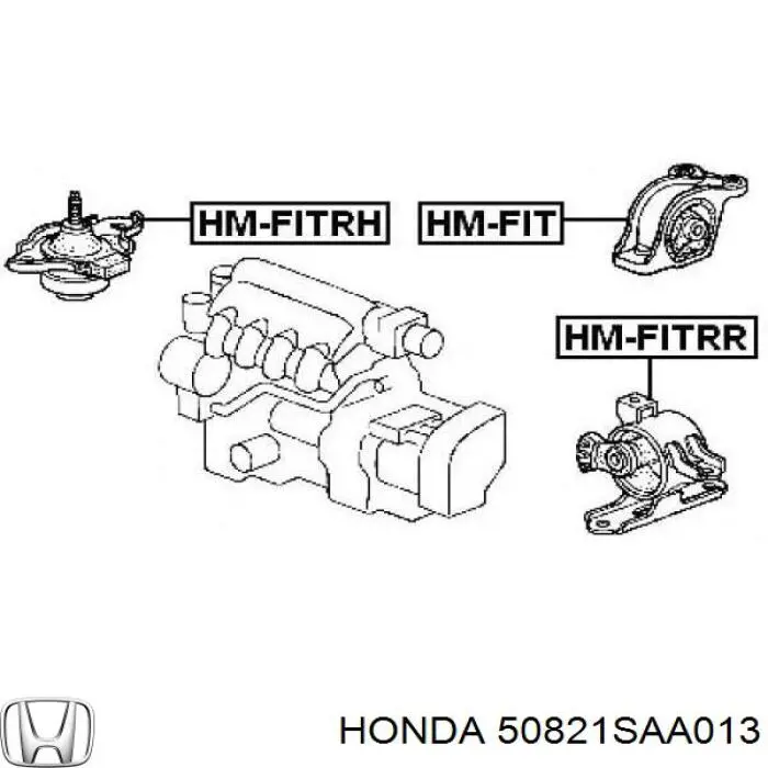 Soporte de motor derecho Honda 50821SAA013 precio, desde 33,50 EUR