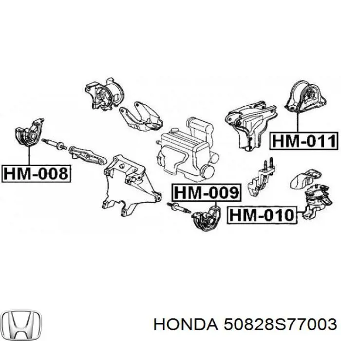 50828S77003 Honda soporte motor izquierdo
