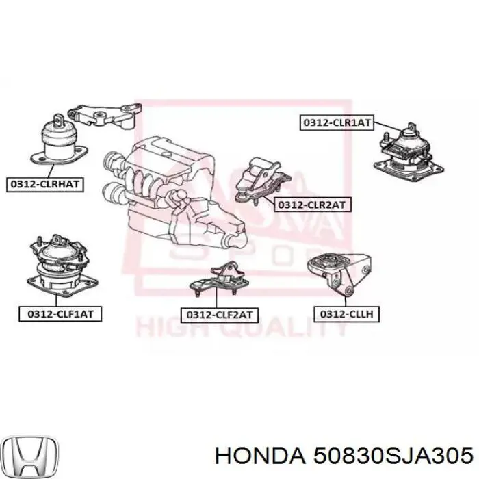 Comprar 50830SJA305 Honda Soporte de motor delantero