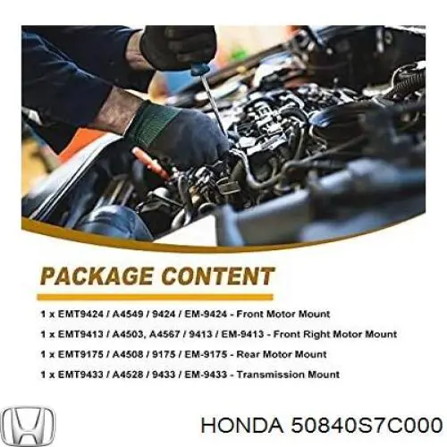 Comprar 50840S7C000 Honda Soporte de motor delantero