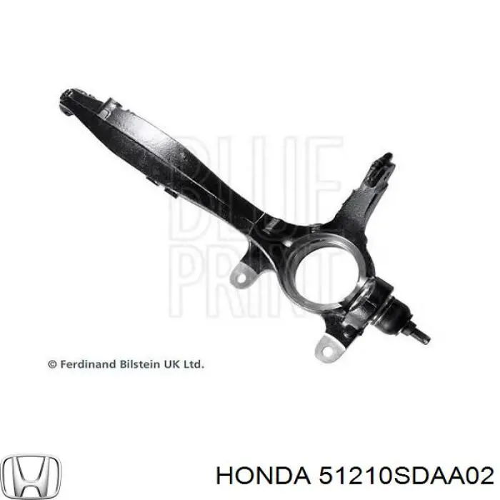 51210SDAA02 Honda muñón del eje, suspensión de rueda, delantero derecho