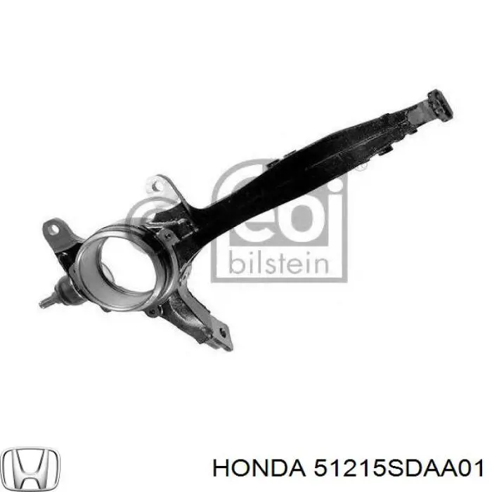 51215SDAA01 Honda muñón del eje, suspensión de rueda, delantero izquierdo