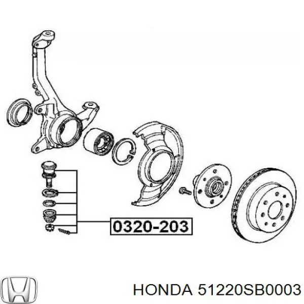 Rótula inferior de suspensión 51220SB0003 Honda