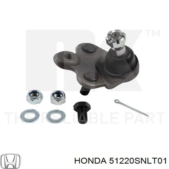 51220SNLT01 Honda rótula de suspensión inferior derecha