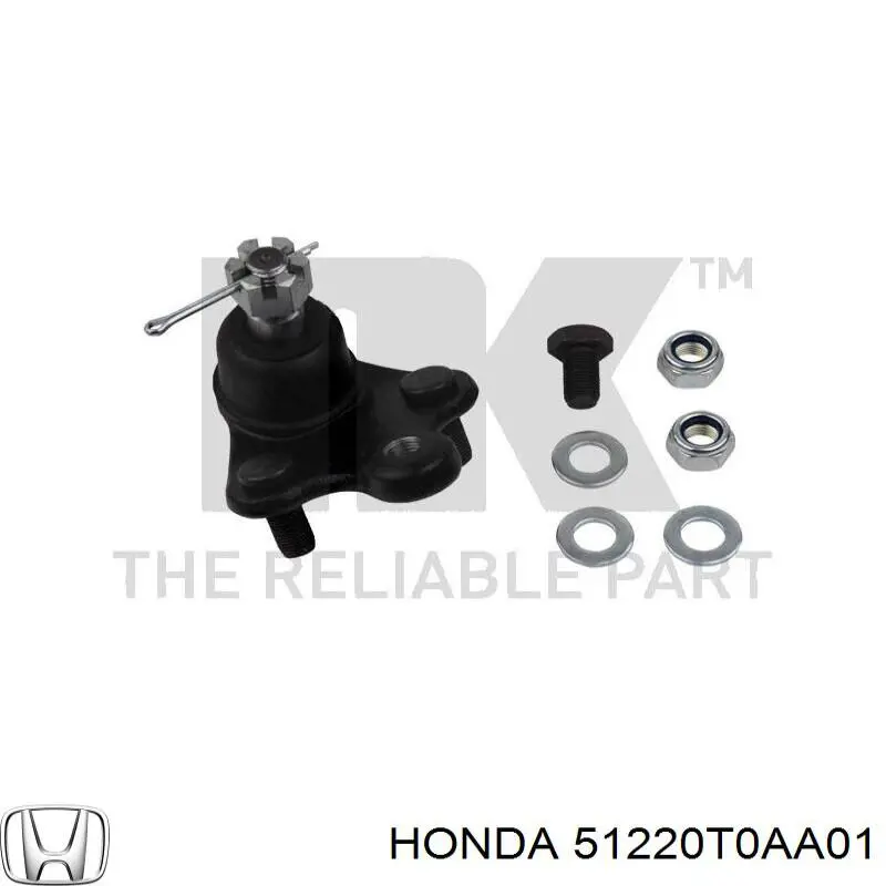 51220T0AA01 Honda Rótula inferior de suspensión