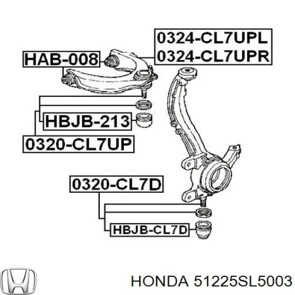 Guardapolvo de rótula inferior Honda 51225SL5003 precio, desde 7,45 EUR