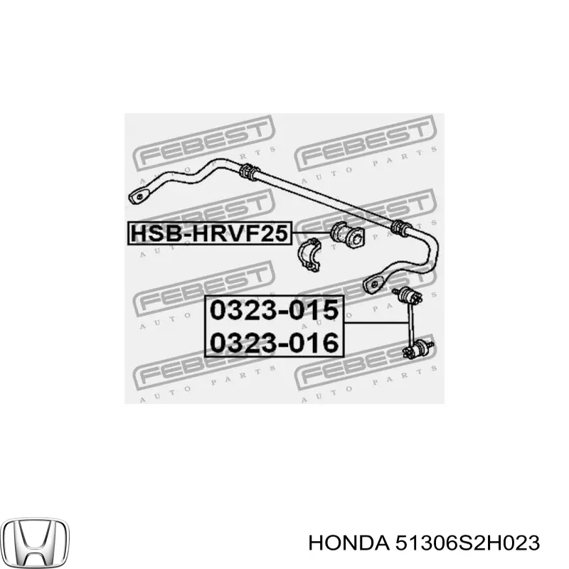 Buje de barra estabilizadora delantera Honda 51306S2H023 precio, desde 12,98 EUR